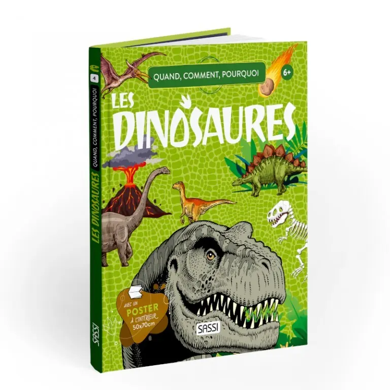 Sassi Libro infantil Les Dinosaures GREEN
