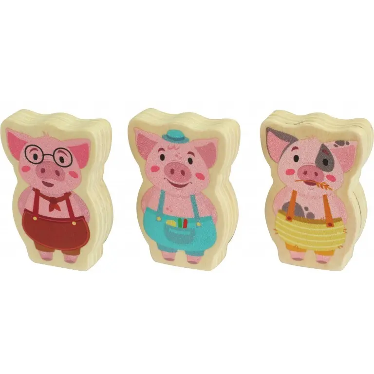 Sassi Juegos de mesa Les 3 Petits Cochons PINK