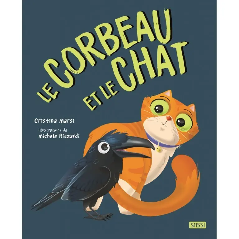 Sassi Libro infantil Le Corbeau Et Le Chat BLUE