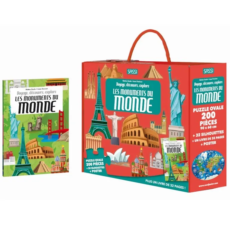 Sassi Libro infantil Les Monuments Du Monde RED