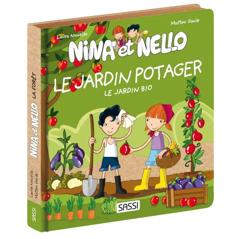 Sassi Libro infantil Le jardin bio – Nina et Nello GREEN