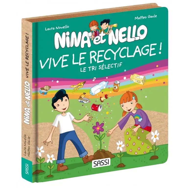 Sassi Libro infantil Le tri sélectif – Nina et Nello GREEN