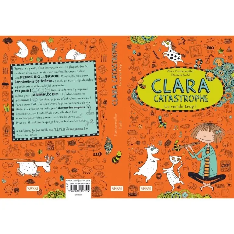 Sassi Libro infantil Clara Catastrophe – Le Ver De Trop ORANGE