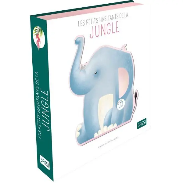 Sassi Libro sonoro los pequeños habitantes de la selva WHITE