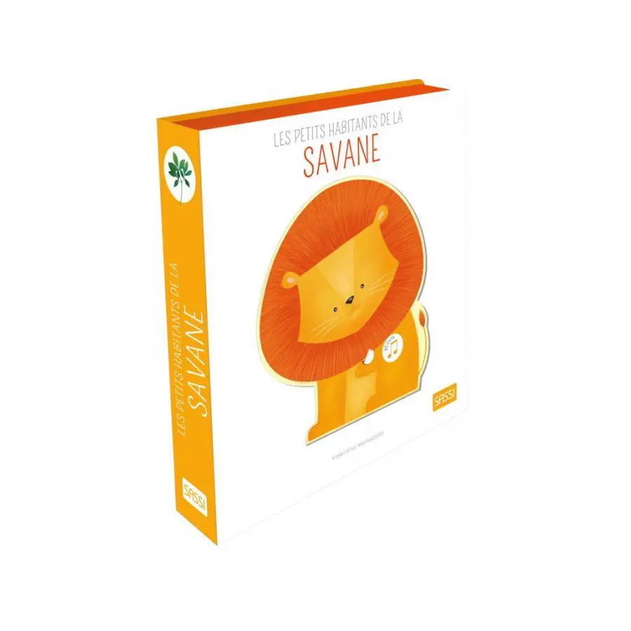 Sassi Libro sonoro los pequeños habitantes de la sabana WHITE
