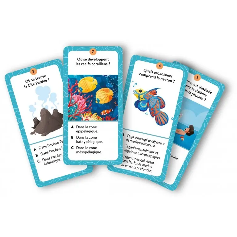 Sassi Libro infantil le coffret de la mer Mega Atlas BLUE