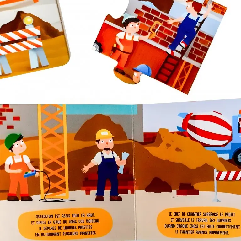Sassi Puzzle Les Véhicules Du Chantier YELLOW