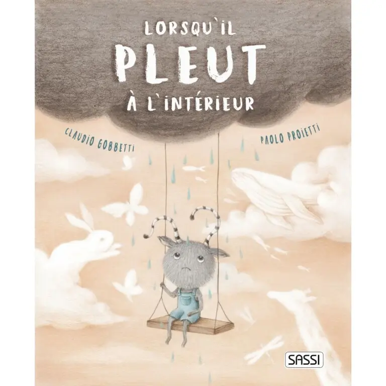 Sassi Libro infantil Lorsqu’Il Pleut A L’Interieur BEIGE
