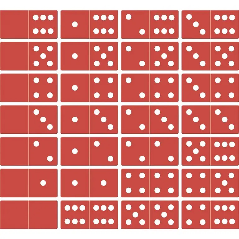 Sassi Juegos y educación Domino Couleurs RED