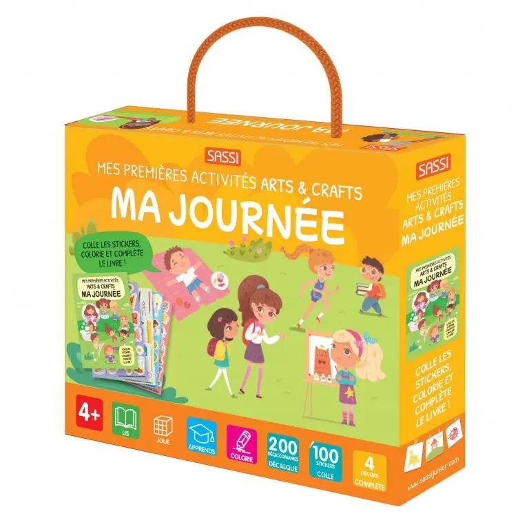 Sassi Libro infantil Ma Journée- Arts & Crafts ORANGE