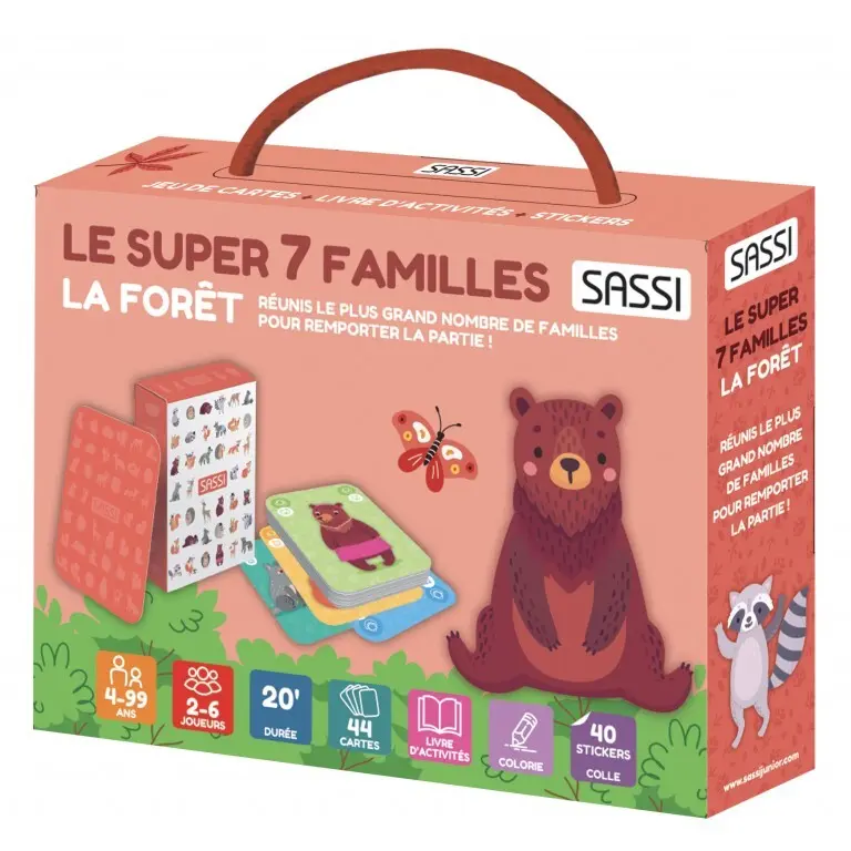 Sassi Juegos de cartas Le Super 7 Familles. La Foret PINK