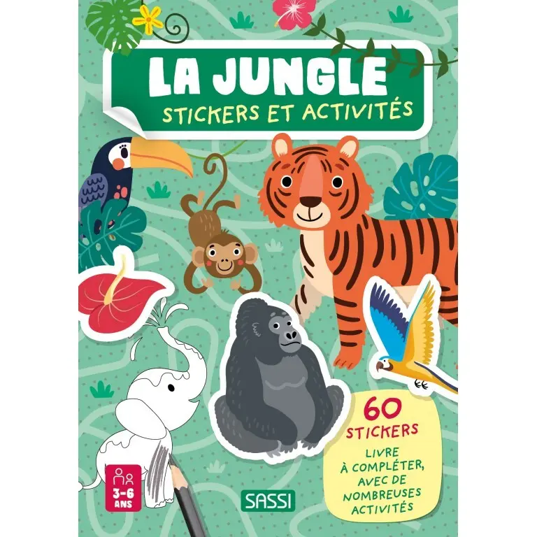Sassi Libro infantil La Jungle GREEN