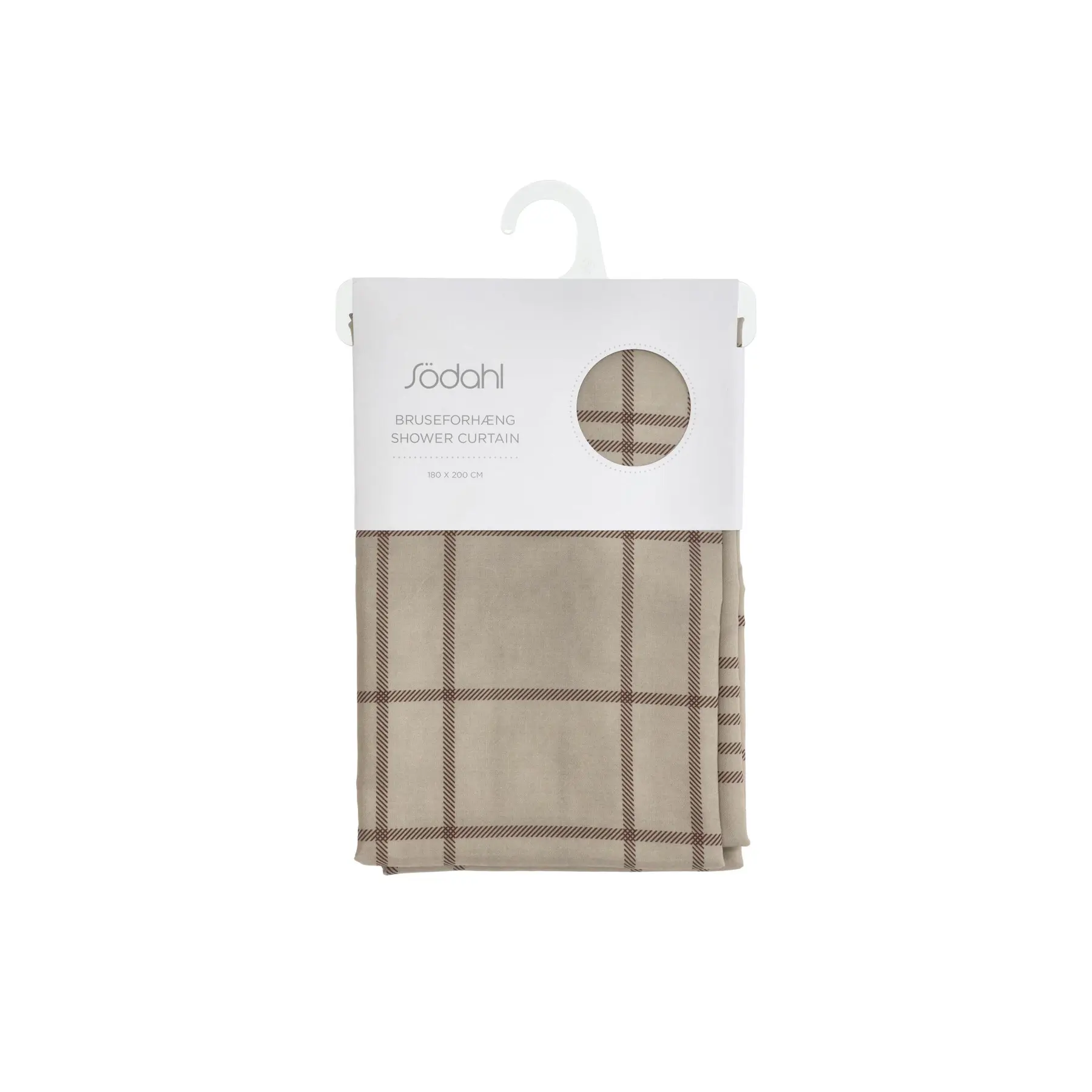 Södahl Cortina de ducha Tartan WHITE